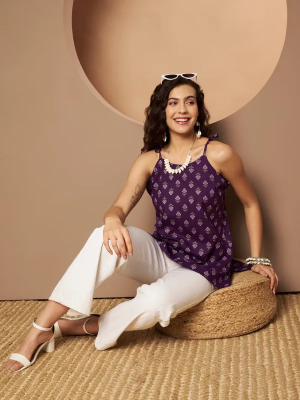 Purple_Cotton_Fancy_Tunic_Kurti_For_Women