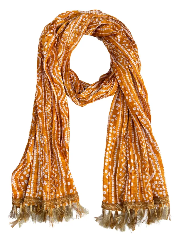 Mustard_Yellow_Polyster_Fancy_Dupatta_For_Women