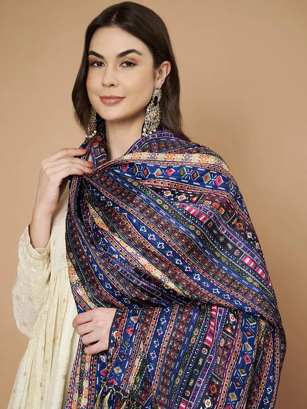 Multicolor_Polyster_Fancy_Dupatta_For_Women
