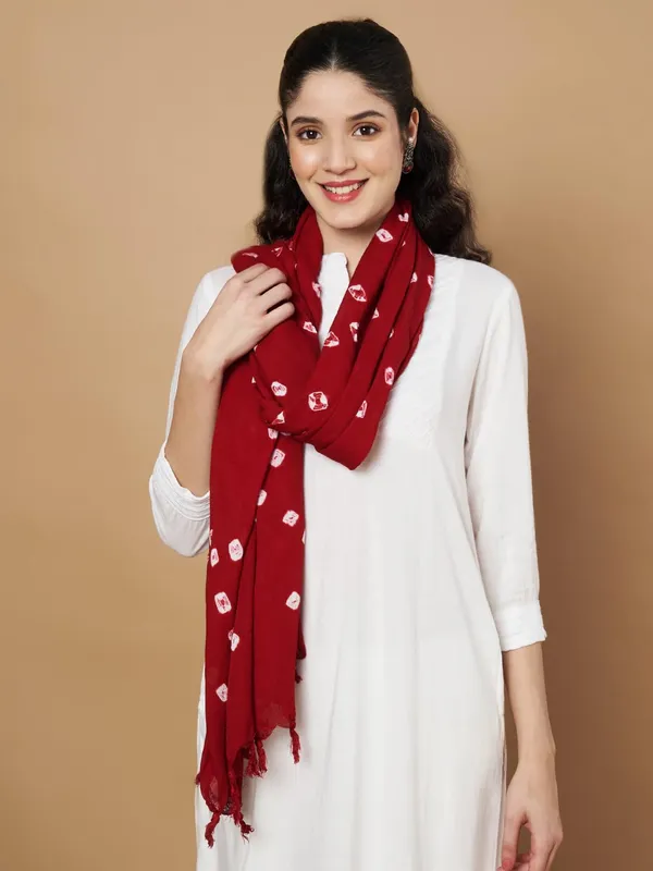Red_Viscose_Rayon_Fancy_Dupatta_For_Women