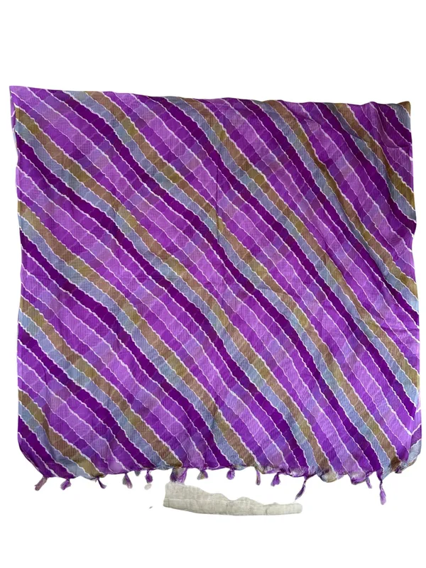 Purple_Poly_Kota_Checks_Fancy_Dupatta_For_Women