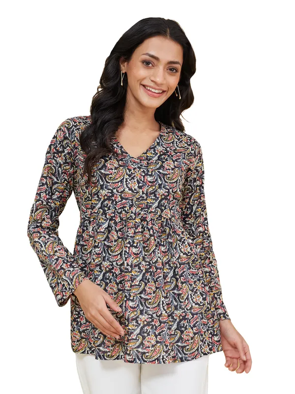 Multicolor_Cotton_Fancy_Tunic_Kurti_For_Women