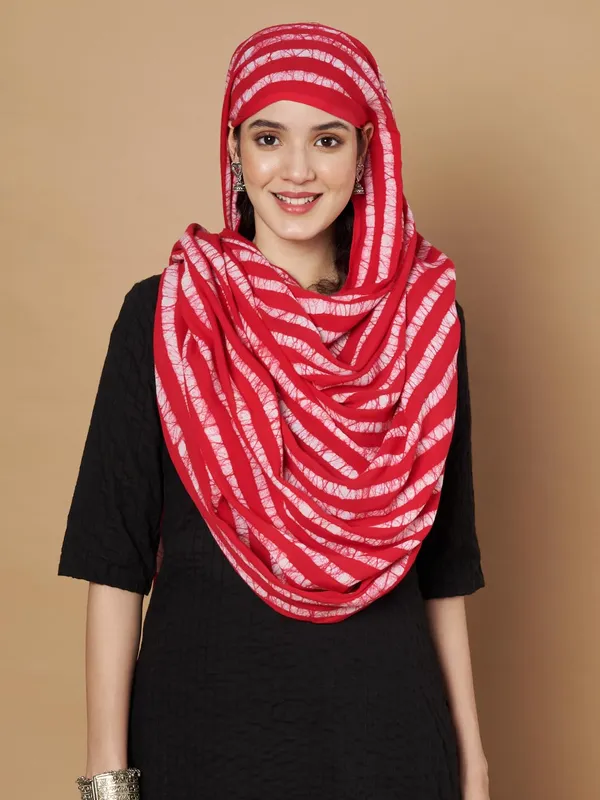 Red_And_White_Viscose_Rayon_Fancy_Dupatta_For_Women