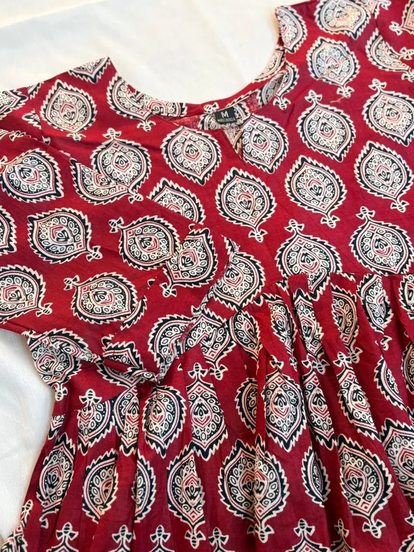 Maroon_Cotton_Fancy_Tunic_Kurti_For_Women