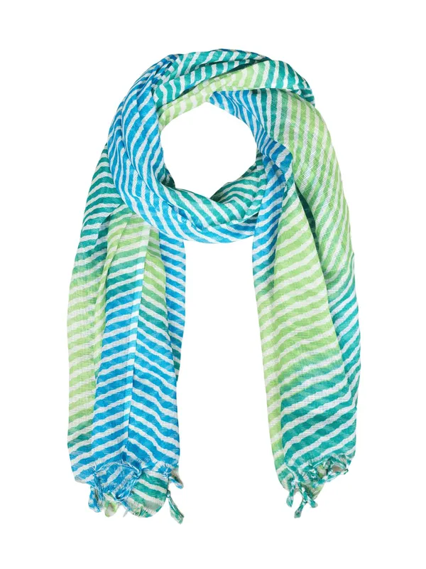 Blue_And_Green_Poly_Kota_Checks_Fancy_Dupatta_For_Women