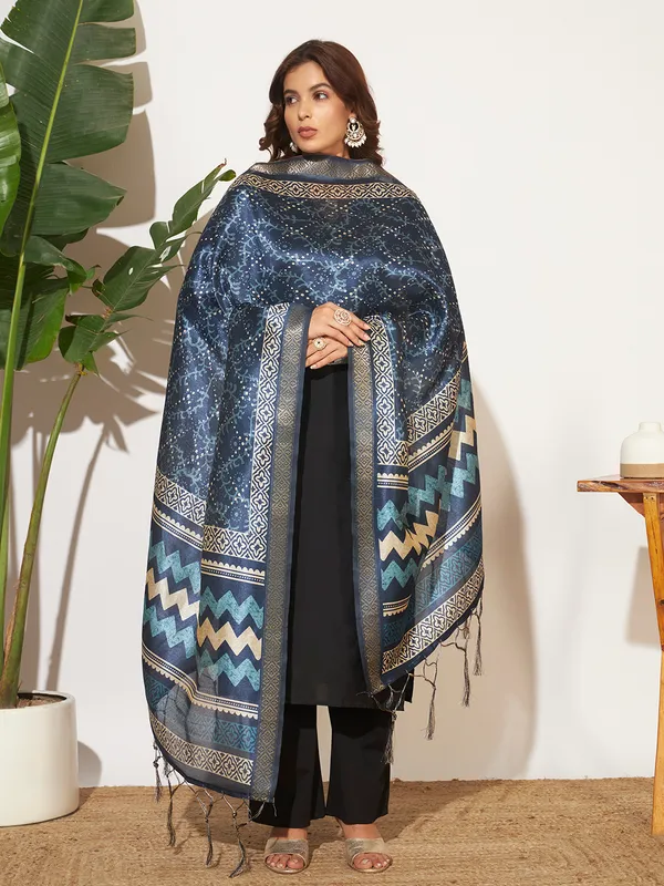 Blue_Polyster_Fancy_Dupatta_For_Women