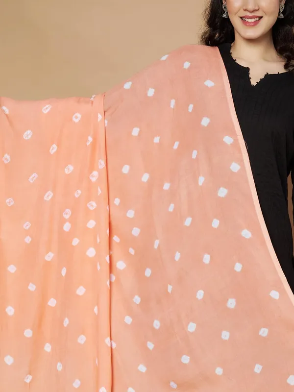 Peach_Viscose_Rayon_Fancy_Dupatta_For_Women