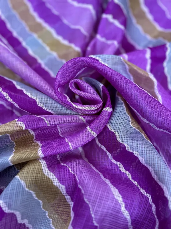 Purple_Poly_Kota_Checks_Fancy_Dupatta_For_Women