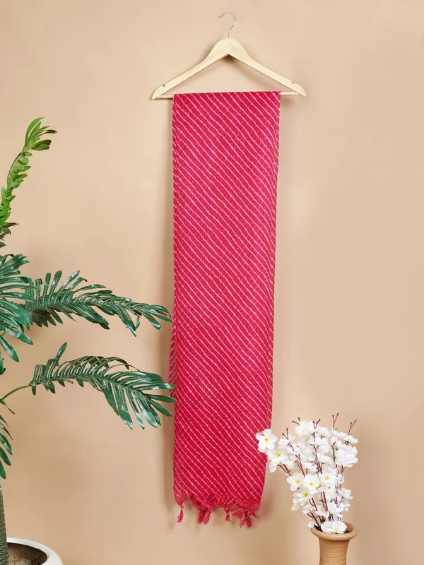 Pink_Poly_Kota_Checks_Fancy_Dupatta_For_Women