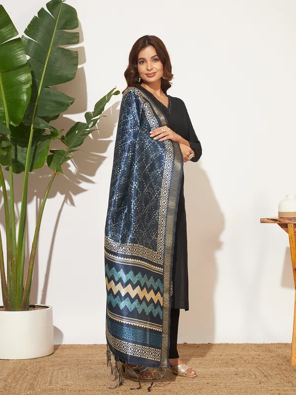 Blue_Polyster_Fancy_Dupatta_For_Women