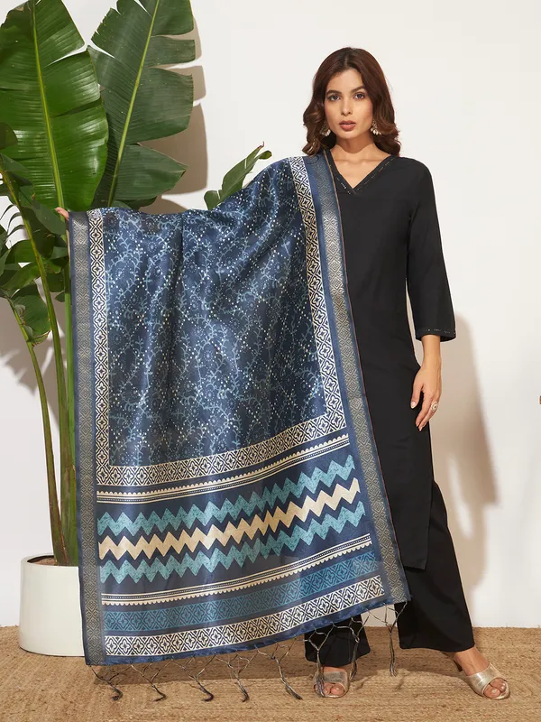 Blue_Polyster_Fancy_Dupatta_For_Women