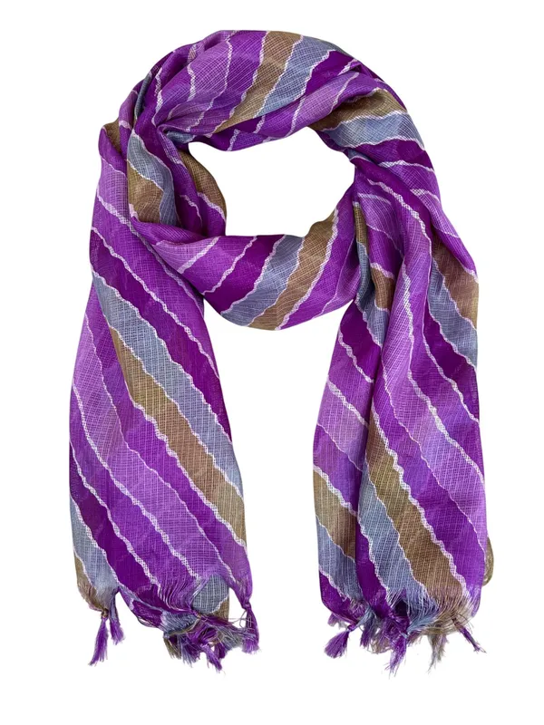 Purple_Poly_Kota_Checks_Fancy_Dupatta_For_Women