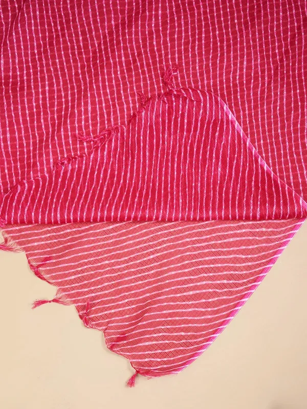 Pink_Poly_Kota_Checks_Fancy_Dupatta_For_Women