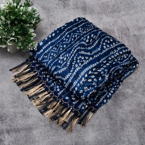 Indigo_Blue_Polyster_Fancy_Dupatta_For_Women