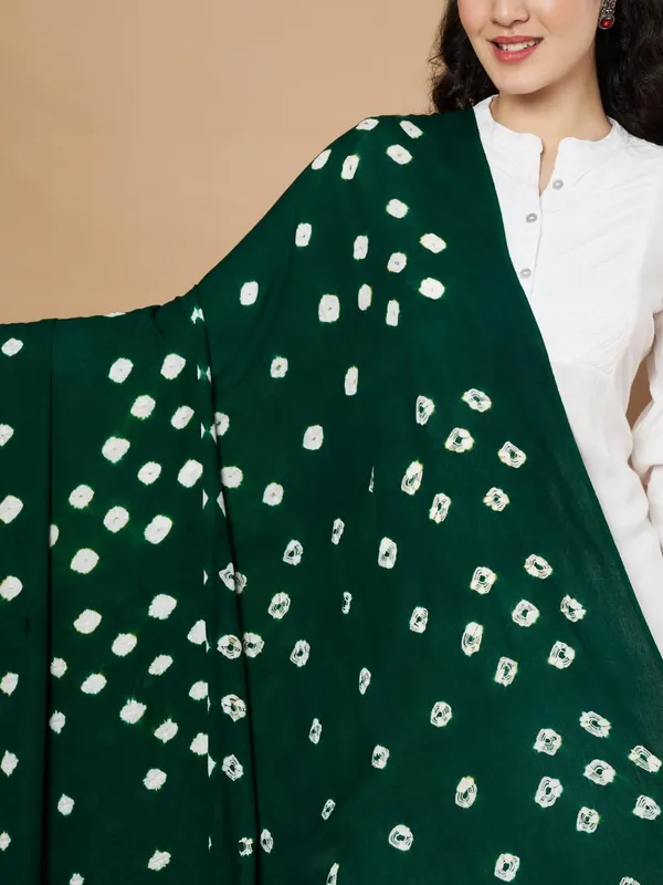 Dark_Green_Viscose_Rayon_Fancy_Dupatta_For_Women