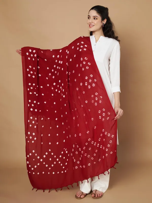 Red_Viscose_Rayon_Fancy_Dupatta_For_Women