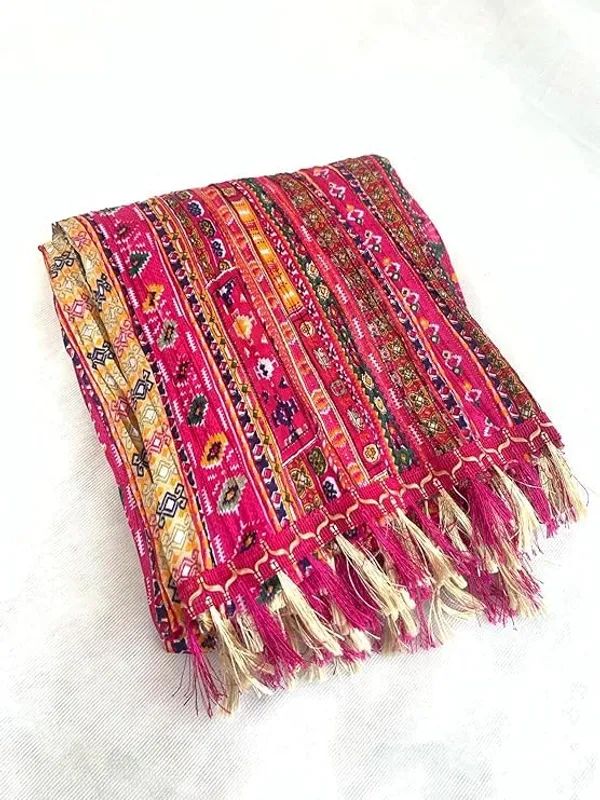 Pink_Polyster_Fancy_Dupatta_For_Women
