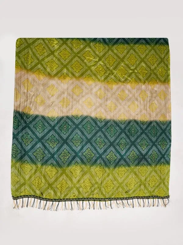 Teal_Green_Polyster_Fancy_Dupatta_For_Women