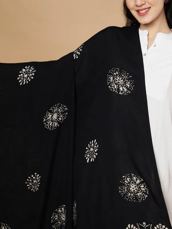 Black_Viscose_Rayon_Fancy_Dupatta_For_Women