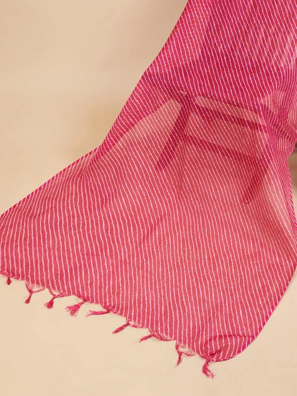 Pink_Poly_Kota_Checks_Fancy_Dupatta_For_Women