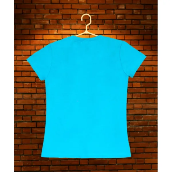 Blue_Cotton_Casual_Short_Sleeve_Pom_Pom_T-Shirt_For_Girls