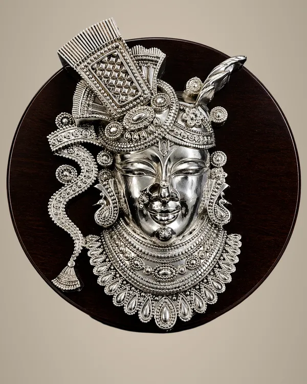 Shreenathji_Wall_Decor_–_Silver_Finish