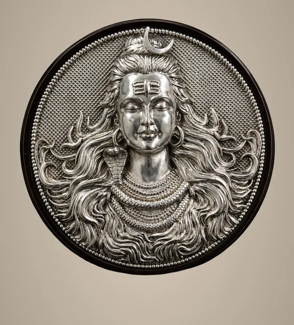 Mahadev_Wall_Decor_–_Silver_Finish
