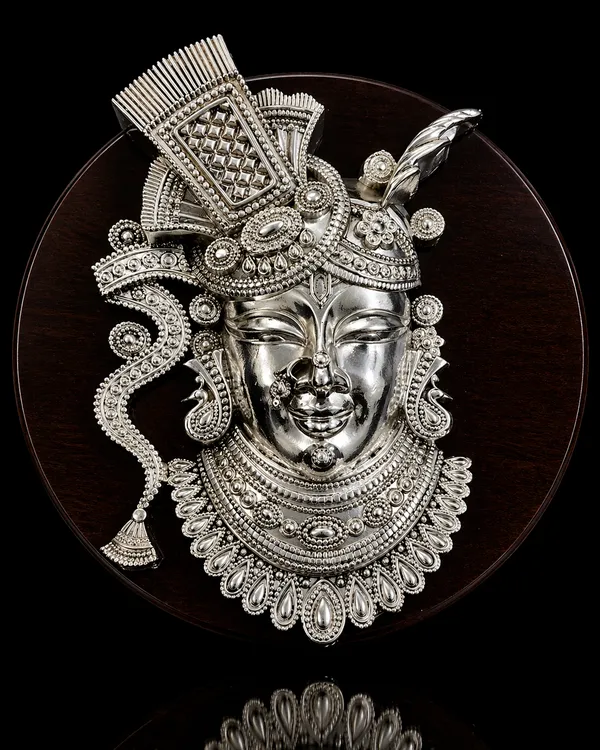 Shreenathji_Wall_Decor_–_Silver_Finish