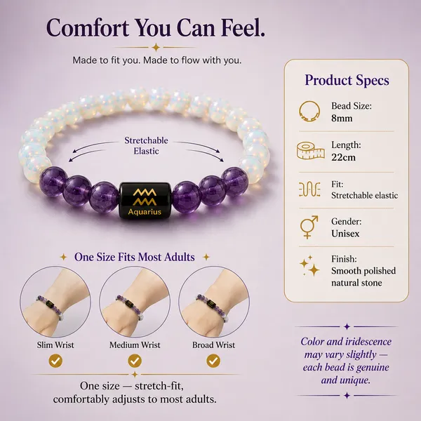 Aquarius_(Kumbh)_/_कुंभ_—_Opal_&_Amethyst_Bracelet__(20_January_–_18_February)