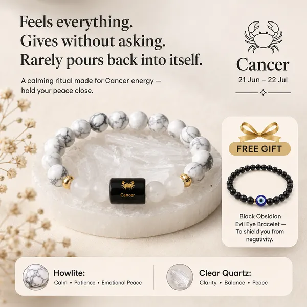 Cancer_(Karka)_/_कर्क_—_Howlite_&_Clear_Quartz_Bracelet__(21_June_–_22_July)