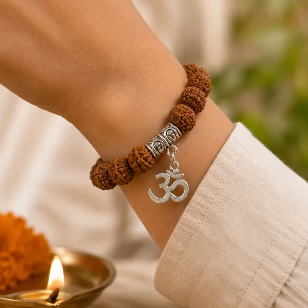 Original_5_Mukhi_Rudraksha_Om_Bracelet_