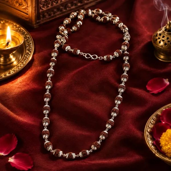 Premium_Silver-Capped_Rudraksha_Mala_(54_Beads)