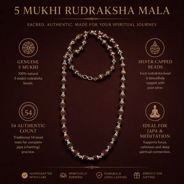 Premium_Silver-Capped_Rudraksha_Mala_(54_Beads)