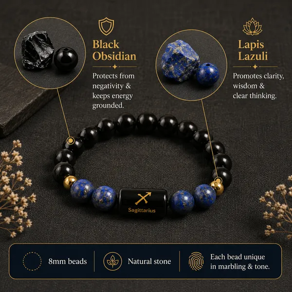 Sagittarius_(Dhanu)_/_धनु_—_Black_Obsidian_&_Lapis_Lazuli_Bracelet__(22_November_–_21_December)