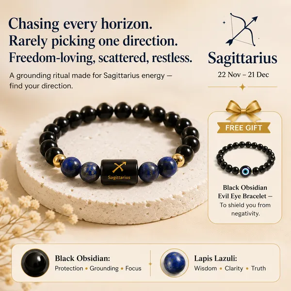 Sagittarius_(Dhanu)_/_धनु_—_Black_Obsidian_&_Lapis_Lazuli_Bracelet__(22_November_–_21_December)
