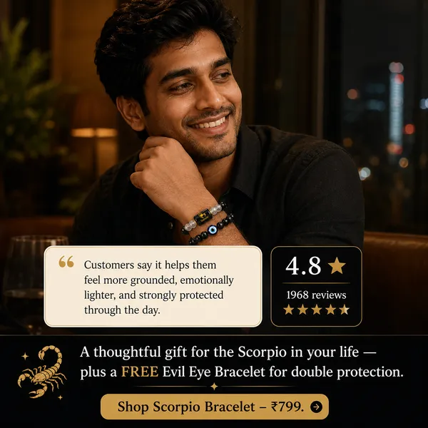 Scorpio_(Vrishchik)_/_वृश्चिक_—_Black_Obsidian_&_Clear_Quartz_Bracelet__(23_October_–_21_November)
