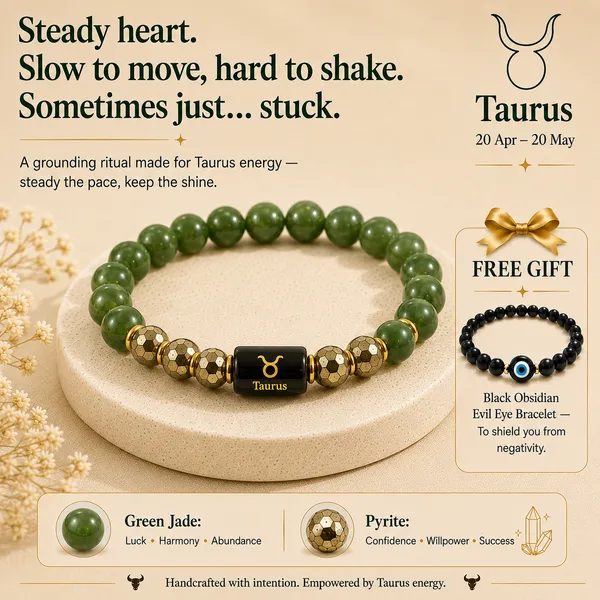 Taurus_(Vrishabh)_/_वृषभ_—_Green_Jade_&_Pyrite_Bracelet__(20_April_–_20_May)