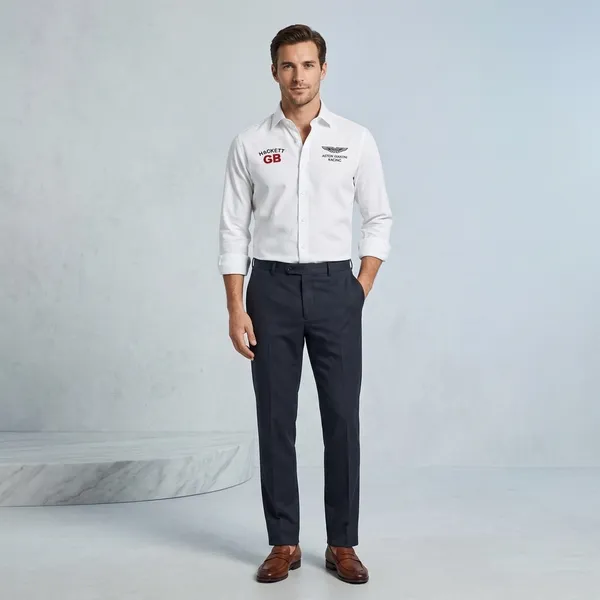 White_Full_Sleeve_Button-Down_Shirt_For_Men