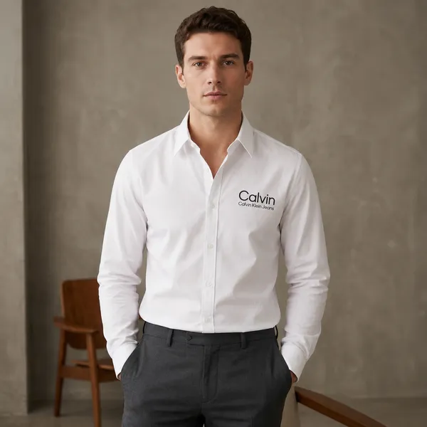 White_Slim_Fit_Formal_Shirt_For_Men