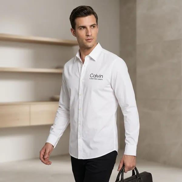 White_Slim_Fit_Full_Sleeve_Formal_Shirt_For_Men