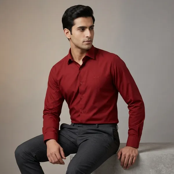 Maroon_Full_Sleeve_Formal_Shirt_For_Men