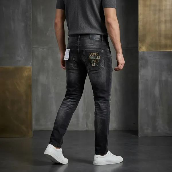 Black_Denim_Distressed_Slim_Fit_Jeans_For_Men
