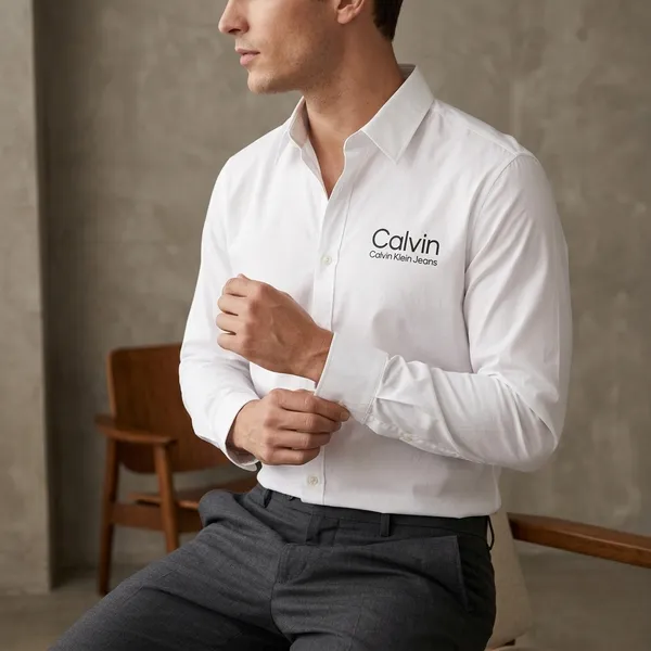 White_Slim_Fit_Formal_Shirt_For_Men