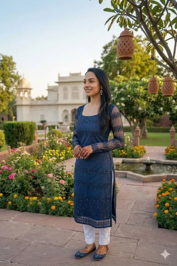 Net_Straight_Kurta_For_Women