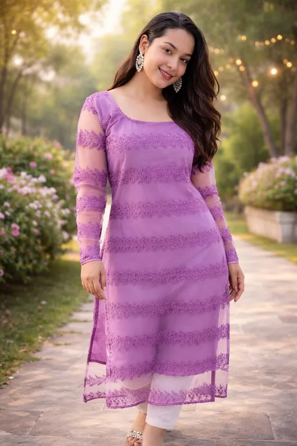 Net_Straight_Kurta_For_Women