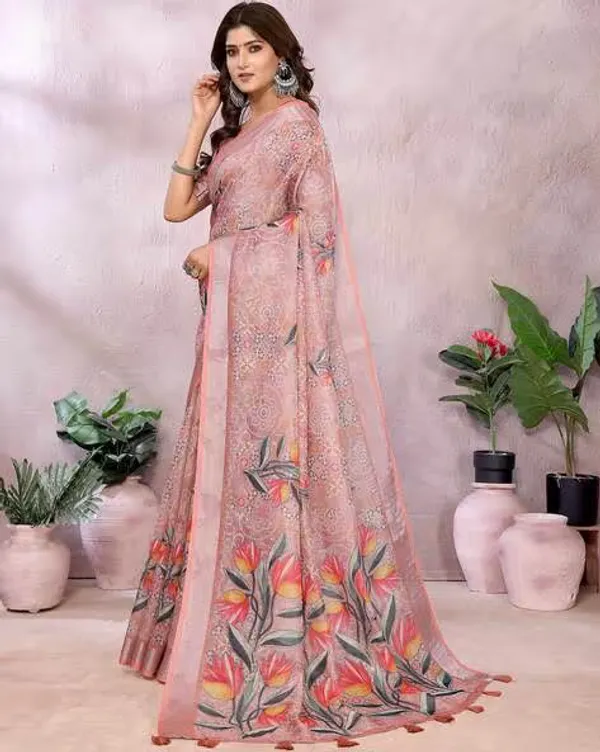 Peach_Lilan_Simar_Saree_For_Women