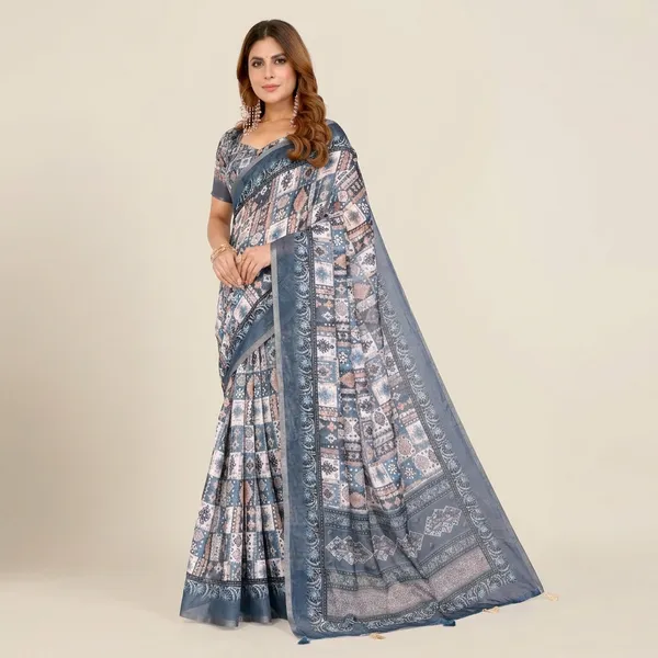 Multicolor_White_Chanderi_Saree_For_Women