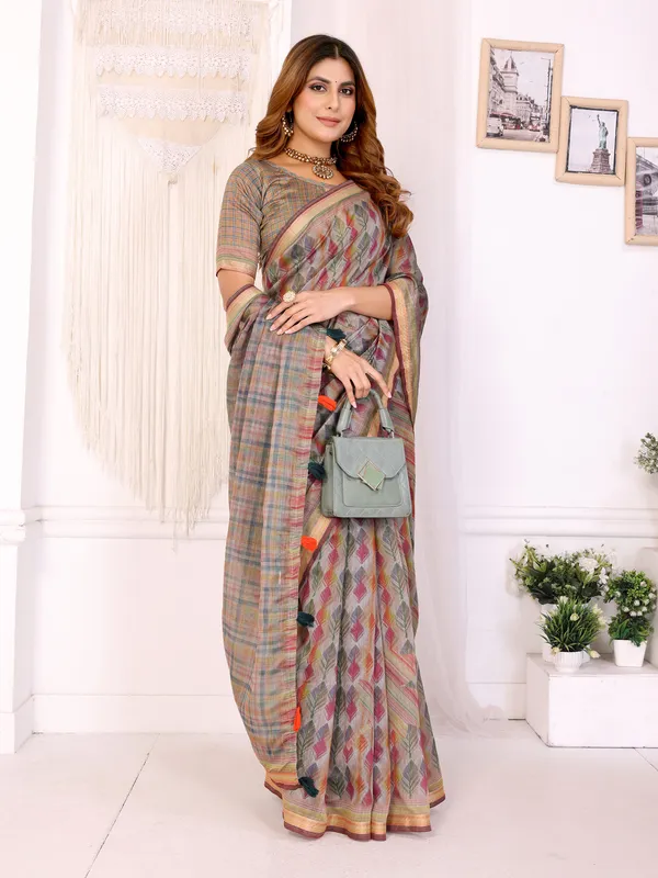 Multicolor_Chanderi_Saree_For_Women