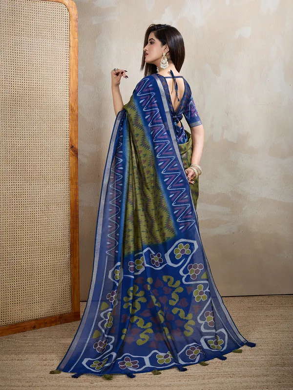 Green_Chanderi_Saree_For_Women