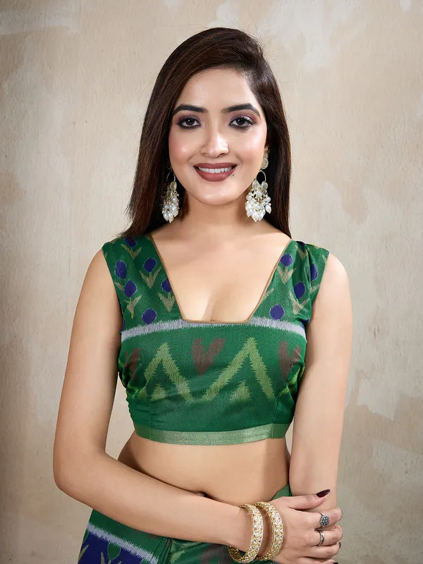 Navy_Blue_Chanderi_Saree_For_Women